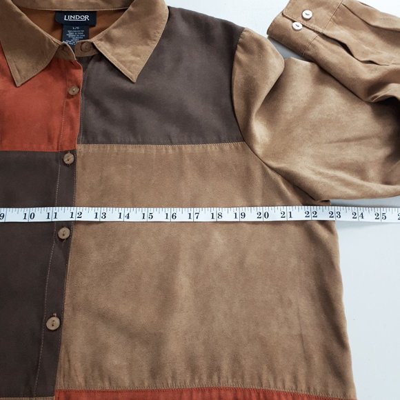 Lindor Tan Colour Block Spring Jacket - Picture 5 of 14